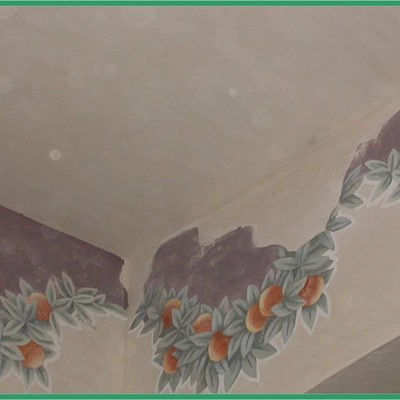 decorazione murale cucina casa privata centro storico Verona
